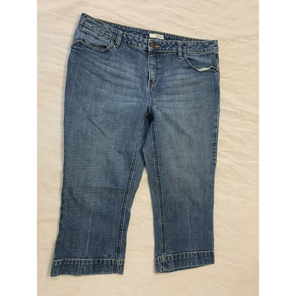TINT WOMENS JEANS CAPRIS PANTS SIZE 12